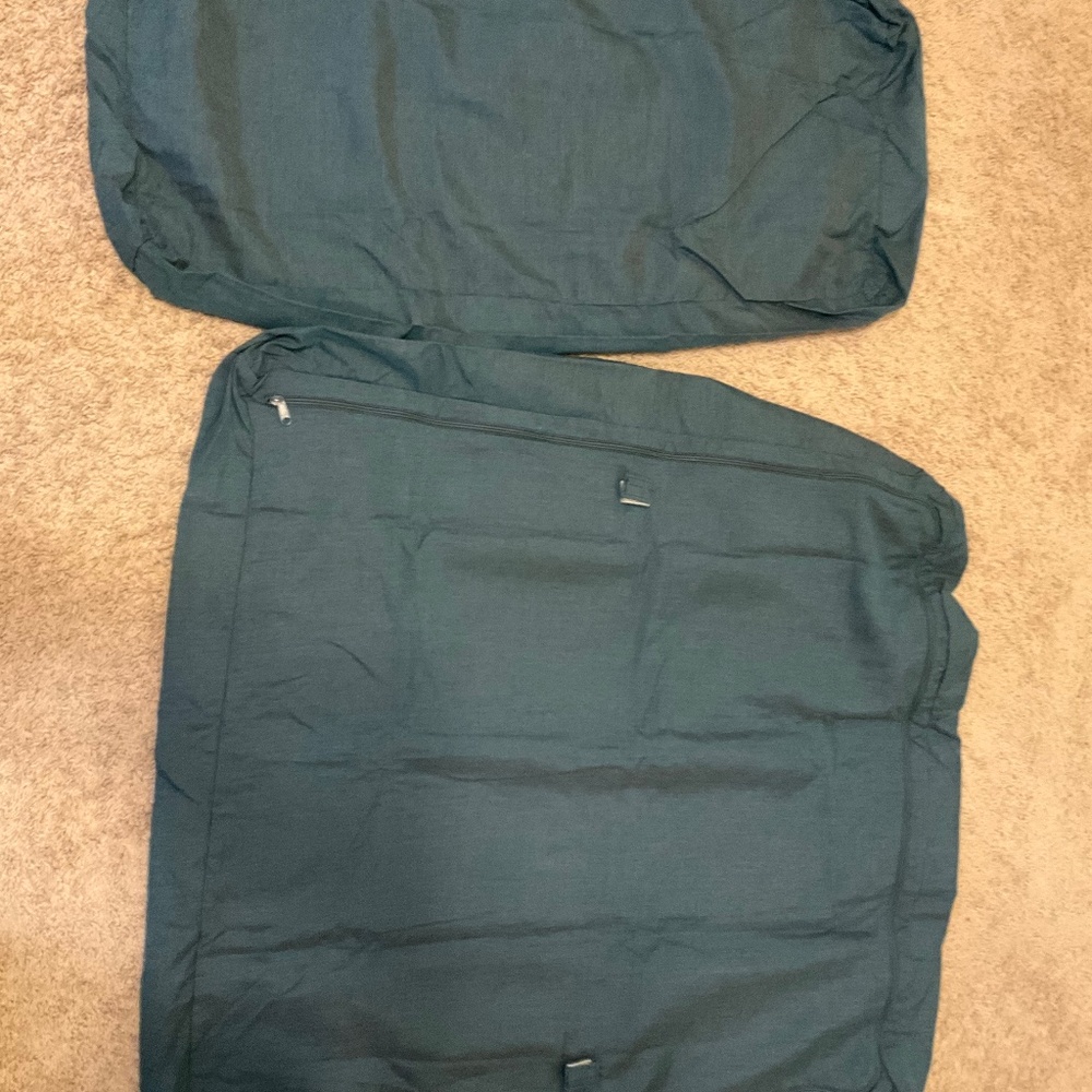 POTTERY BARN OUTDOOR CUSHIONS SLIPCOVER REPLACEMENT ONLY. LAGOON COLOR. 100% AC